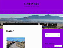 Tablet Screenshot of cowboywife.net